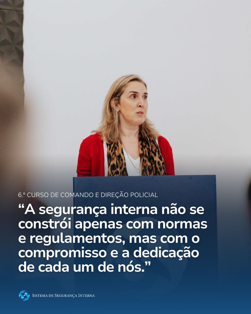 Receção aos oficiais auditores do 6.º Curso de Comando e Direção Policial
